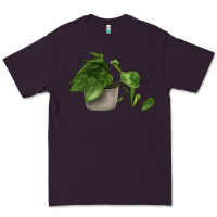 Plum Philodendron Premium Tee - LillyAllenDesigns