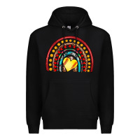 Black softball rainbow Premium Hoodie - Artiststas