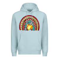 Blue Mist softball rainbow Premium Hoodie - Artiststas