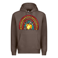 Coffee softball rainbow Premium Hoodie - Artiststas