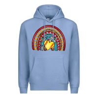 Colony Blue softball rainbow Premium Hoodie - Artiststas