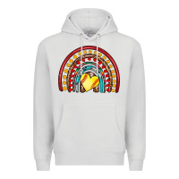 Dove Grey softball rainbow Premium Hoodie - Artiststas