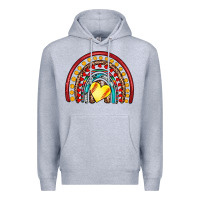 Heather Grey softball rainbow Premium Hoodie - Artiststas
