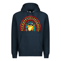 Navy softball rainbow Premium Hoodie - Artiststas