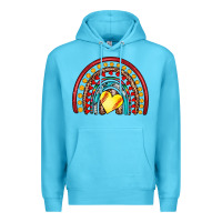 Ocean Blue softball rainbow Premium Hoodie - Artiststas