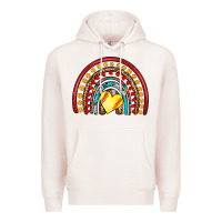 Pale Pink softball rainbow Premium Hoodie - Artiststas