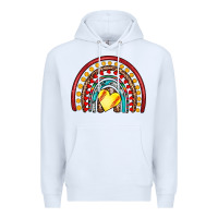White softball rainbow Premium Hoodie - Artiststas
