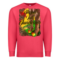 Cardinal steppin'  into juneteenth Premium Sweatshirt - HRA Design Shop