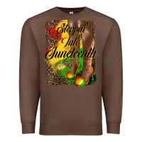 Chestnut steppin'  into juneteenth Premium Sweatshirt - HRA Design Shop