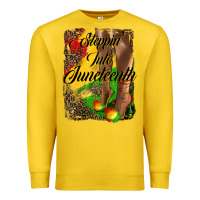 Lemon steppin'  into juneteenth Premium Sweatshirt - HRA Design Shop