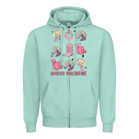 Seafoam howdy valentine Zipper Hoodie - MaliasSmallBusiness