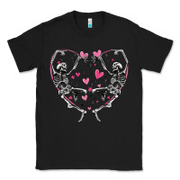 Black valentines day skeleton Classic Tee - MaliasSmallBusiness