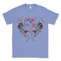 Colony Blue valentines day skeleton Classic Tee - MaliasSmallBusiness