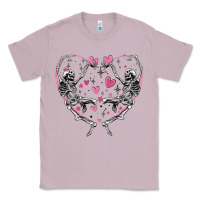 Lilac valentines day skeleton Classic Tee - MaliasSmallBusiness