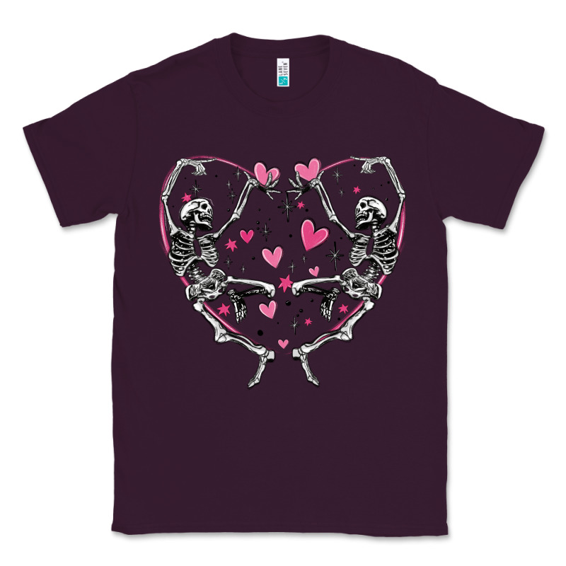 Valentines Day Skeleton Classic Tee by MaliasSmallBusiness | Teevron