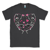 Smoke valentines day skeleton Classic Tee - MaliasSmallBusiness