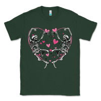 Sports Green valentines day skeleton Classic Tee - MaliasSmallBusiness