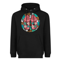 Black western crocin Heavyweight Hoodie - texasbilliewilder