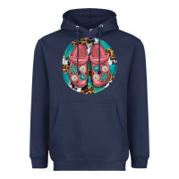 Navy western crocin Heavyweight Hoodie - texasbilliewilder