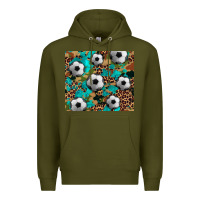 Army Green soccer Premium Hoodie - Artiststas