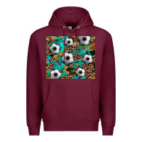 Burgundy soccer Premium Hoodie - Artiststas