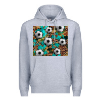 Heather Grey soccer Premium Hoodie - Artiststas