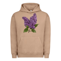Pigment Burro Purple Lilac Flower Illustrations Urban Hoodie - LillyAllenDesigns