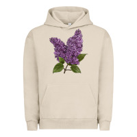 Pigment French Oak Purple Lilac Flower Illustrations Urban Hoodie - LillyAllenDesigns