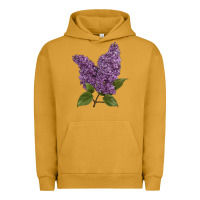 Pigment Peanut Butter Purple Lilac Flower Illustrations Urban Hoodie - LillyAllenDesigns