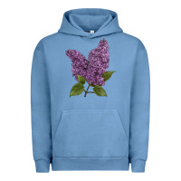 Purple Lilac Flower Illustrations Urban Hoodie | Teevron