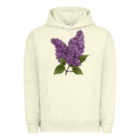 Pigment Pistachio Purple Lilac Flower Illustrations Urban Hoodie - LillyAllenDesigns