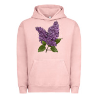 Pigment Salmon Purple Lilac Flower Illustrations Urban Hoodie - LillyAllenDesigns
