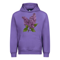 Tulip Purple Lilac Flower Illustrations Urban Hoodie - LillyAllenDesigns