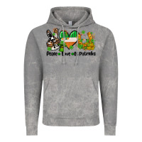 Cloud Rock peace love st patricks Vintage Hoodie - AdoDesignShop