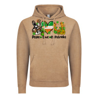 Vintage Coffee peace love st patricks Vintage Hoodie - AdoDesignShop