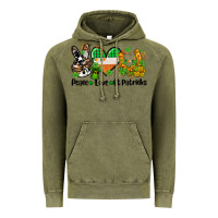 Vintage Olive peace love st patricks Vintage Hoodie - AdoDesignShop