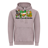 Vintage Zinc peace love st patricks Vintage Hoodie - AdoDesignShop