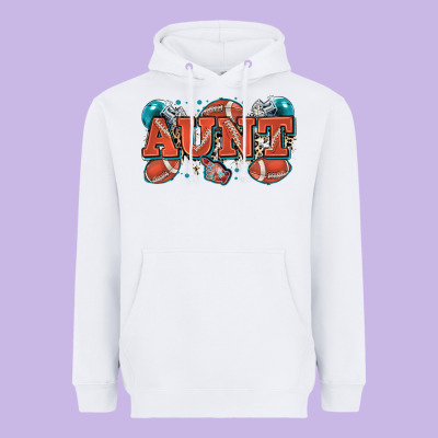 Aunt American Football Heavyweight Hoodie Designed By Zillion Design Studio