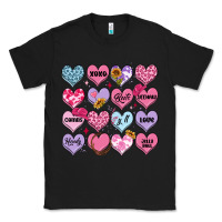 Black valentines candy hearts Classic Tee - MaliasSmallBusiness