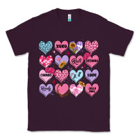 Plum valentines candy hearts Classic Tee - MaliasSmallBusiness