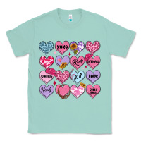 Seafoam valentines candy hearts Classic Tee - MaliasSmallBusiness