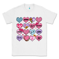 White valentines candy hearts Classic Tee - MaliasSmallBusiness