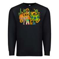 Black hello fall Premium Sweatshirt - CowhideDigitalArt