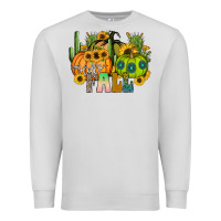 Dove Grey hello fall Premium Sweatshirt - CowhideDigitalArt