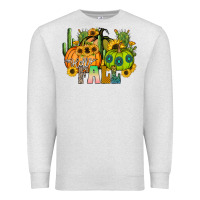 Oatmeal Heather hello fall Premium Sweatshirt - CowhideDigitalArt