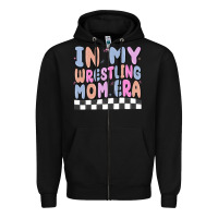 Black in my wrestling mom era Zipper Hoodie - MaliasSmallBusiness