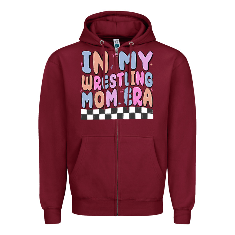 In My Wrestling Mom Era Zipper Hoodie by MaliasSmallBusiness | Teevron