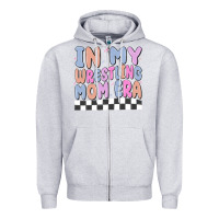 Heather Grey in my wrestling mom era Zipper Hoodie - MaliasSmallBusiness