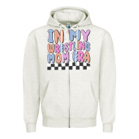 Oatmeal Heather in my wrestling mom era Zipper Hoodie - MaliasSmallBusiness