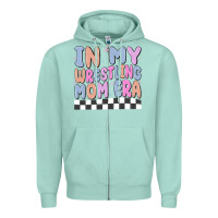 Seafoam in my wrestling mom era Zipper Hoodie - MaliasSmallBusiness